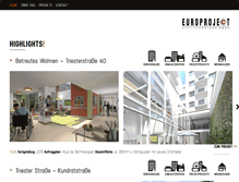Tablet Screenshot of europroject.com